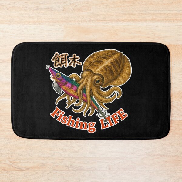 Item preview, Epic Squid/B Fishing Life – Vibrant Cephalopod and Lure Design/B designed and sold by BlueFlowLab.