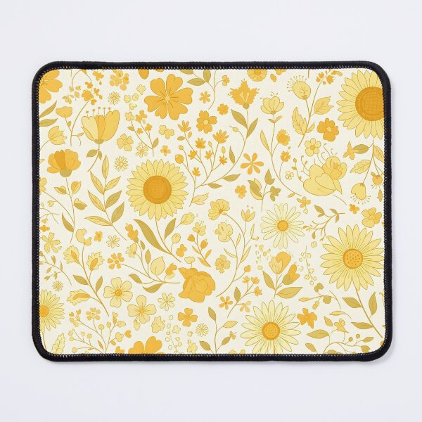 Item preview, Sunny Yellow Floral Pattern | Sunflower & Daisy Design designed and sold by ShabanMerch.