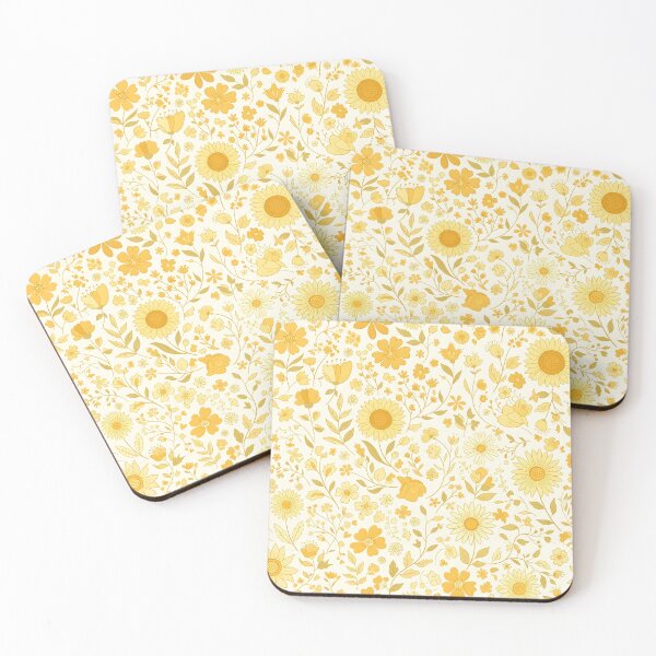 Item preview, Sunny Yellow Floral Pattern | Sunflower & Daisy Design designed and sold by ShabanMerch⭐⭐⭐.