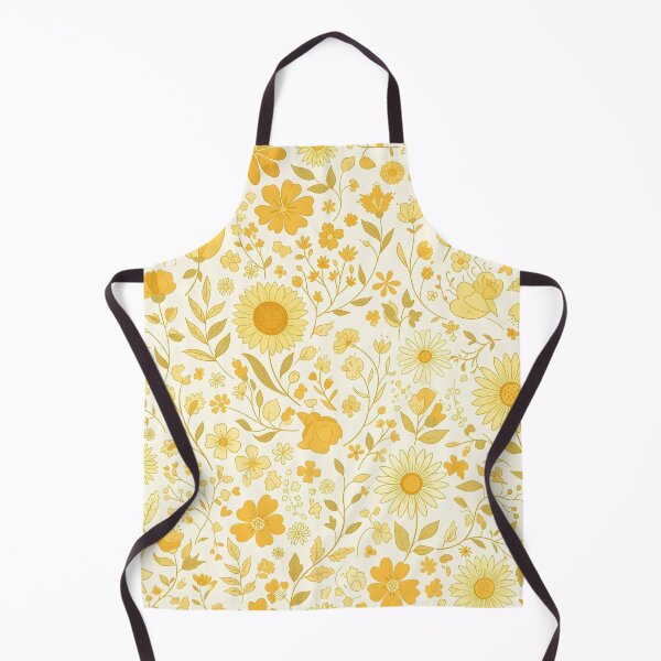 Item preview, Sunny Yellow Floral Pattern | Sunflower & Daisy Design designed and sold by ShabanMerch.