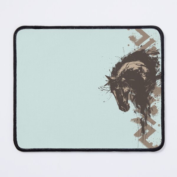Item preview, Abstract Wild Horse Art – Powerful Equine Illustration designed and sold by Way-Of-Art.