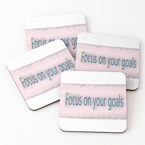 Item preview, Focus on Your Goals – Motivational Typography  designed and sold by Beautiful art store.