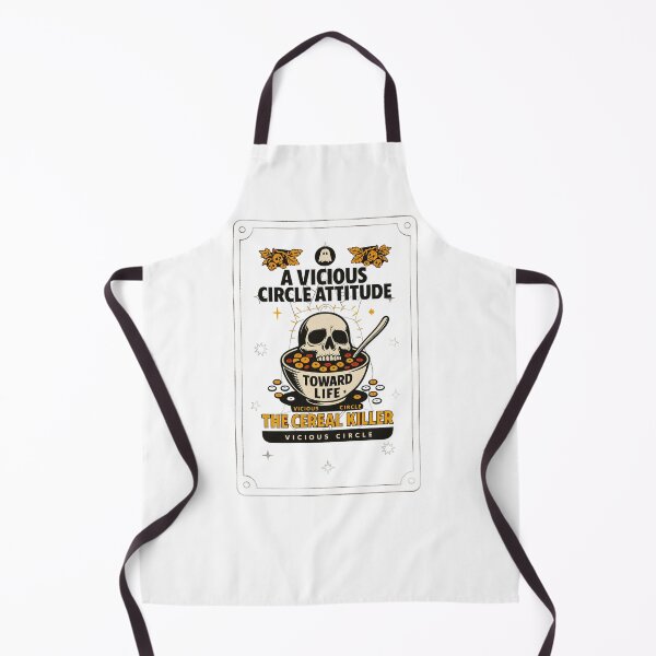 Item preview, Cereal Killer –Breakfast Goth – Retro Skull - VICIOUS CIRCLE Breakfast Halloween Classic T-Shirt designed and sold by inkfluenceart.