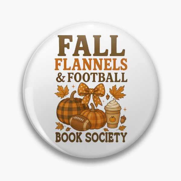 Item preview, Fall and Football Flannel - Book Society designed and sold by JonysCreativeDesigns.