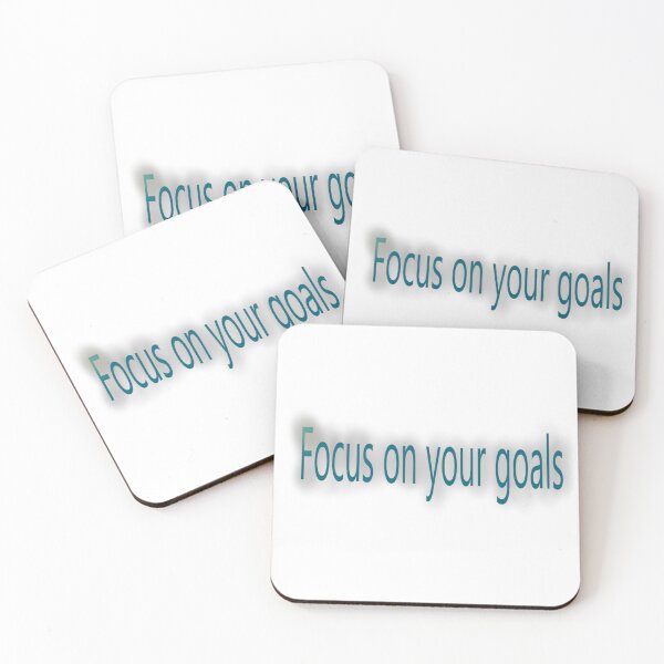 Item preview, Focus on Your Goals – Motivational Typography designed and sold by Beautiful art store.