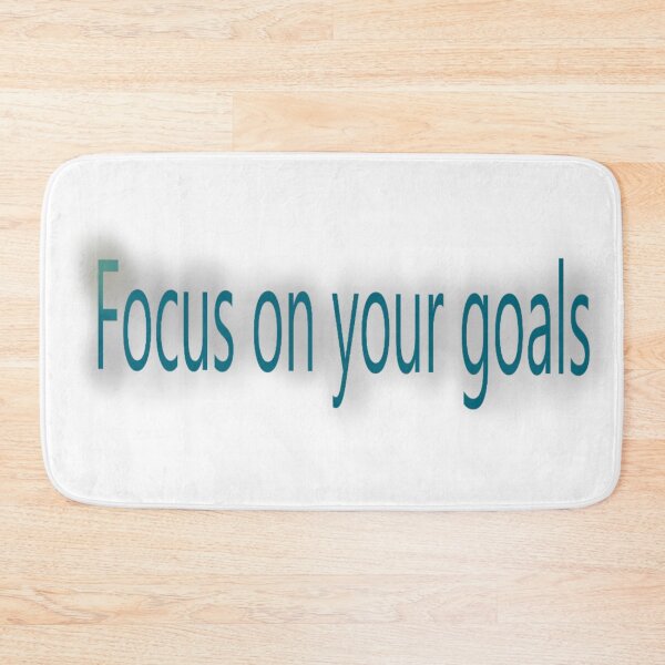 Item preview, Focus on Your Goals – Motivational Typography designed and sold by Beautiful art store.