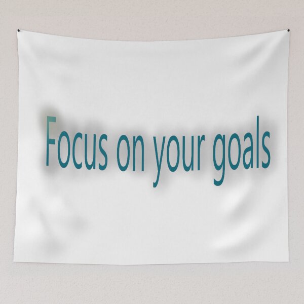 Item preview, Focus on Your Goals – Motivational Typography designed and sold by Beautiful art store.