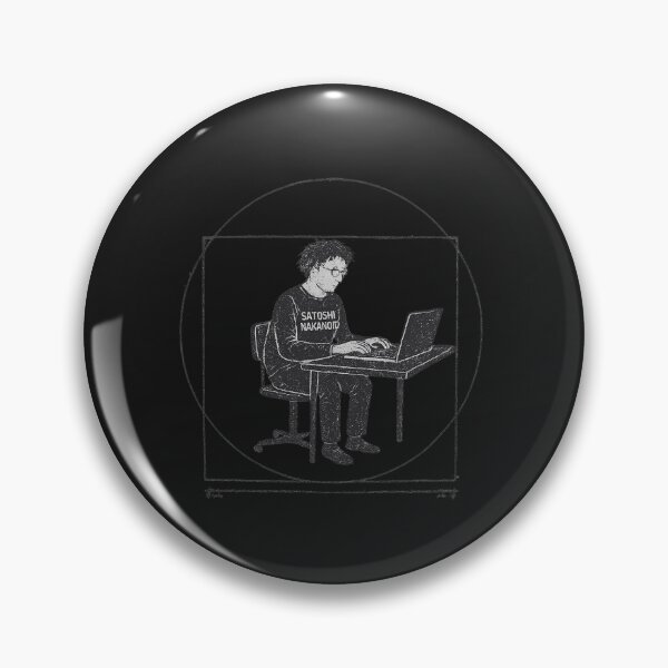 Artikelvorschau, Satoshi Nakamoto Vitruvian Coder – Minimalistische Bitcoin-Kunst entworfen und verkauft von CiciShopItalia.