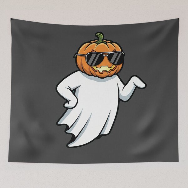 Item preview, Cool Pumpkin Ghost | Funny Halloween Attitude designed and sold by Asteriads.