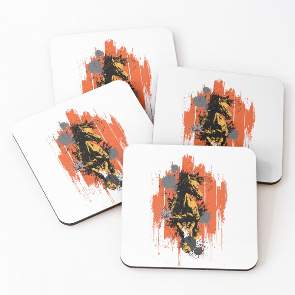 Item preview, Fierce Wild Horse Art – Abstract Power Illustration designed and sold by Way-Of-Art.