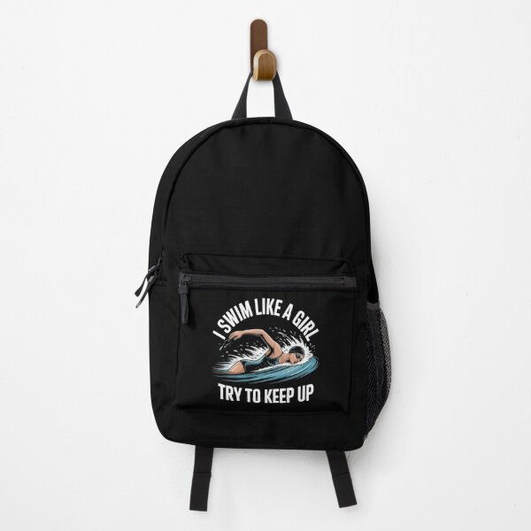 Item preview, I Swim Like A Girl Try To Keep Up Motivational Swimming designed and sold by MizoX7.