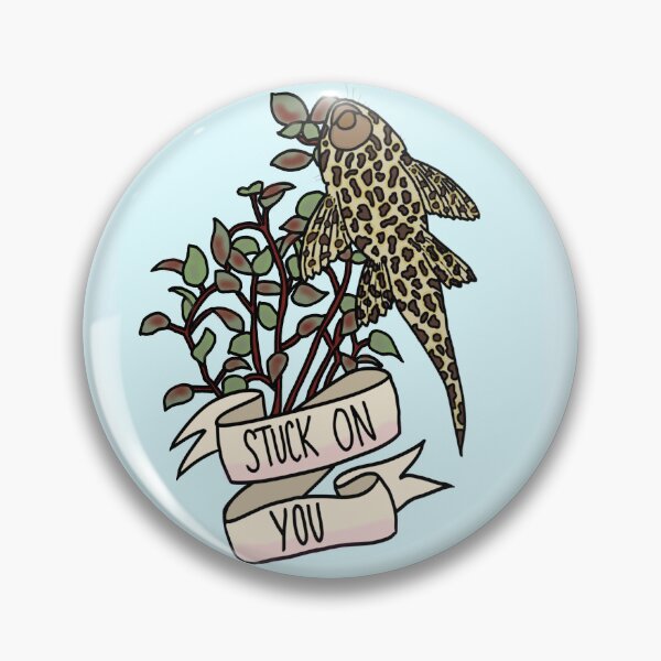 Item preview, Stuck On You: Leopard Pleco Fish designed and sold by Inappropriate Kitty Draws.