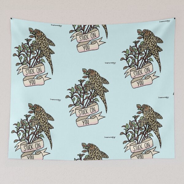 Item preview, Stuck On You: Leopard Pleco Fish designed and sold by Inappropriate Kitty Draws.