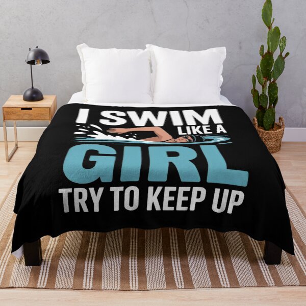 Item preview, I Swim Like A Girl Try To Keep Up  Motivational Swimming designed and sold by MizoX7.