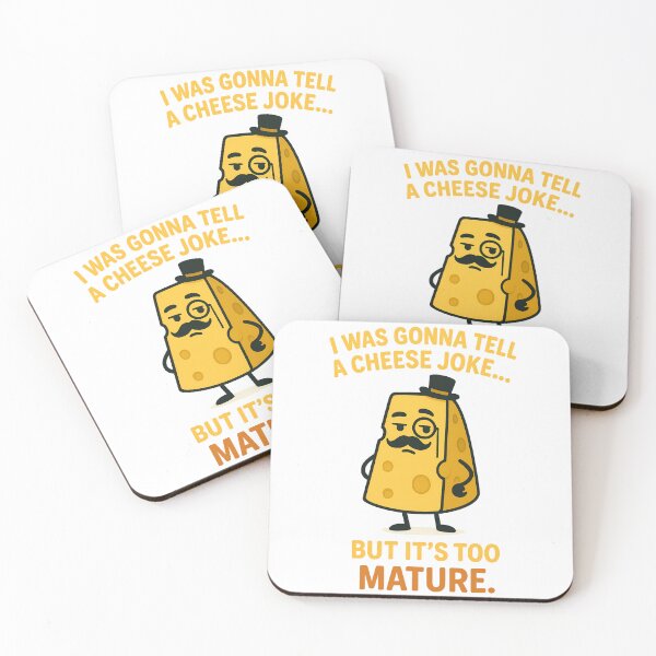 Item preview, Funny Cheese Joke Too Mature Pun Design designed and sold by TeeTimeTreasure.