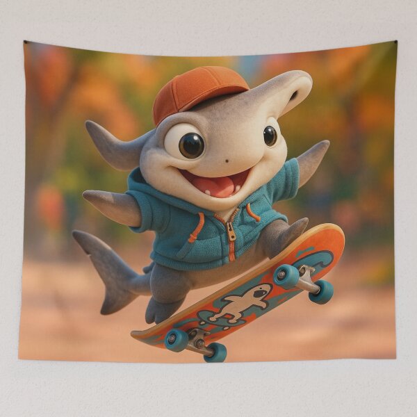 Item preview, Skater Bonnethead Shark designed and sold by Sillytoe.