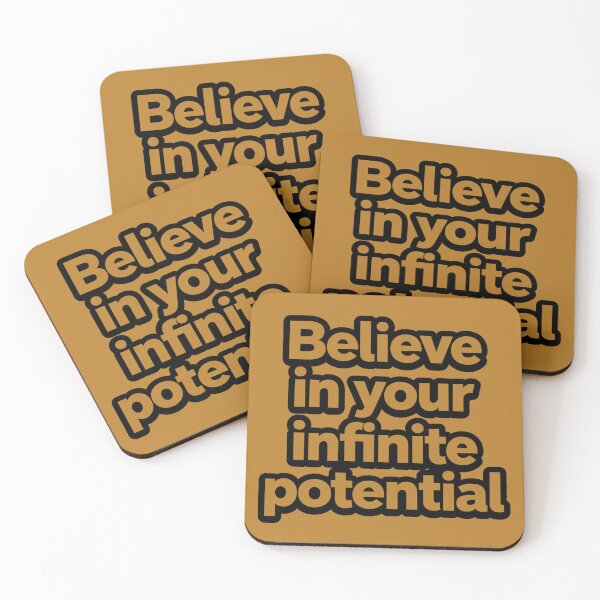 Item preview, Believe in Your Infinite Potential – Motivational Typography Design designed and sold by Dezpro.