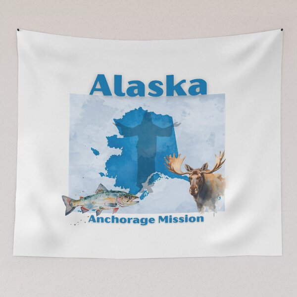 Artikelvorschau, Alaska Anchorage Mission entworfen und verkauft von Seeshellspace Designs.