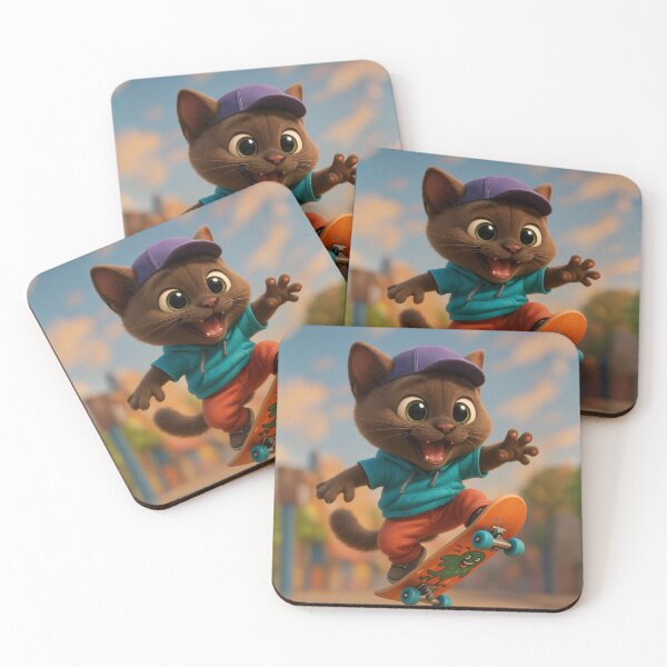 Item preview, Skater Burmese Cat designed and sold by Sillytoe.