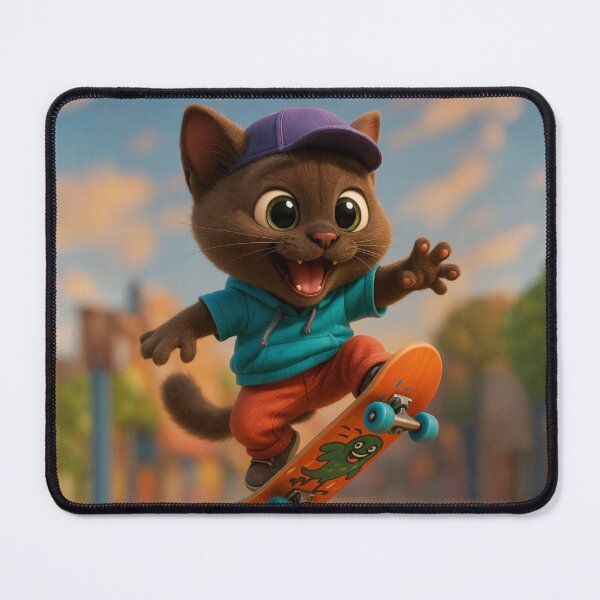 Item preview, Skater Burmese Cat designed and sold by Sillytoe.