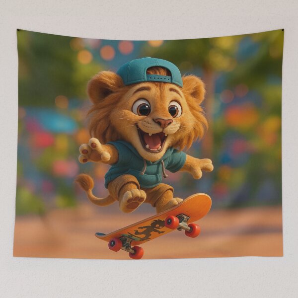 Item preview, Skater Cape Lion designed and sold by Sillytoe.