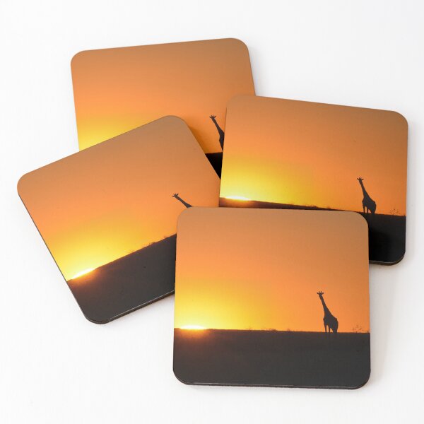 Item preview, Giraffe Silhouette at Sunset — Etosha National Park designed and sold by DavideAntoniani.