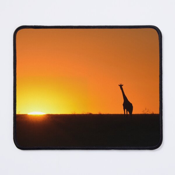 Item preview, Giraffe Silhouette at Sunset — Etosha National Park designed and sold by DavideAntoniani.