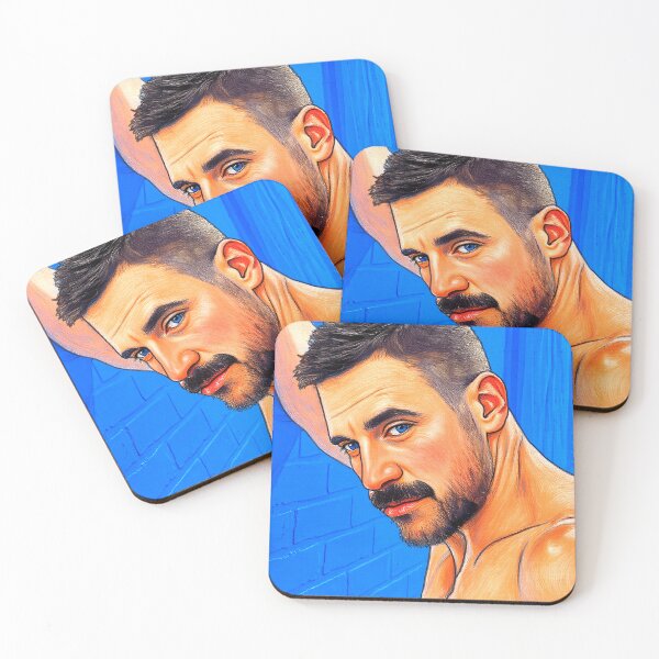 Item preview, Muscle Hunk with Blue Eyes designed and sold by Hunkyismything.
