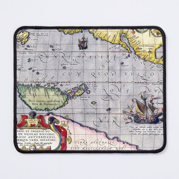 Item preview, Antique Map of the Pacific Ocean (Maris Pacifici) - Vintage Historical Cartography of America and Asia designed and sold by Printspiration, Explore Unique Art & Designs.