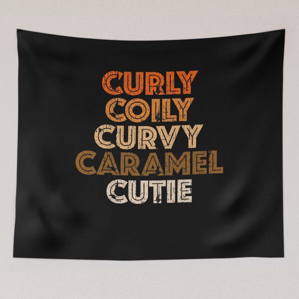 Item preview, Curly Coily Curvy Caramel Cutie Natural Hair designed and sold by blackartmatters.