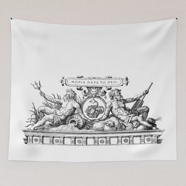 Item preview, Poseidon - Vintage Mythological Print of Classical Wisdom designed and sold by Printspiration, Explore Unique Art & Designs.