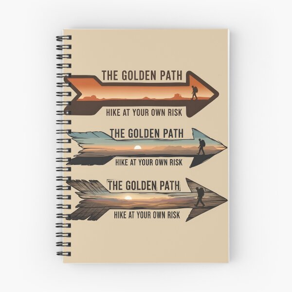 Item preview, The Golden Path Hike at Your Own Risk Dune Inspired Outdoor Emblems designed and sold by bluel_evin.