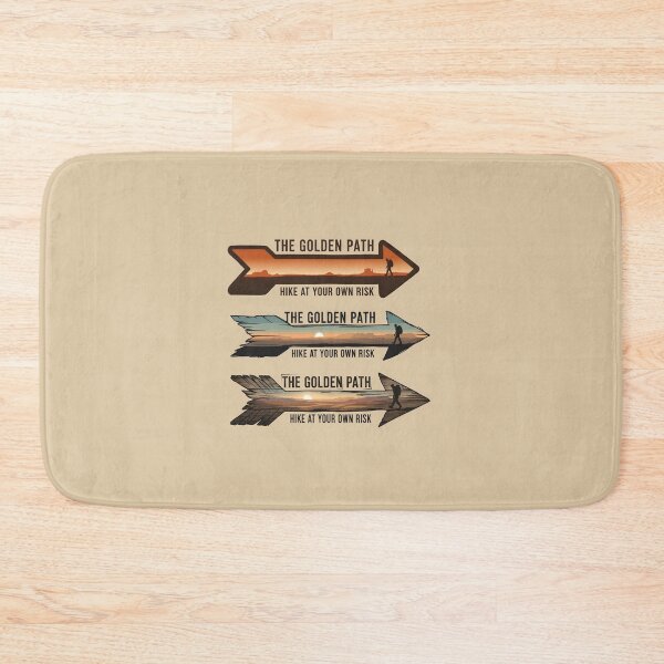 Item preview, The Golden Path Hike at Your Own Risk Dune Inspired Outdoor Emblems designed and sold by bluel_evin.