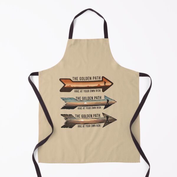 Item preview, The Golden Path Hike at Your Own Risk Dune Inspired Outdoor Emblems designed and sold by FurRealStudioCo.
