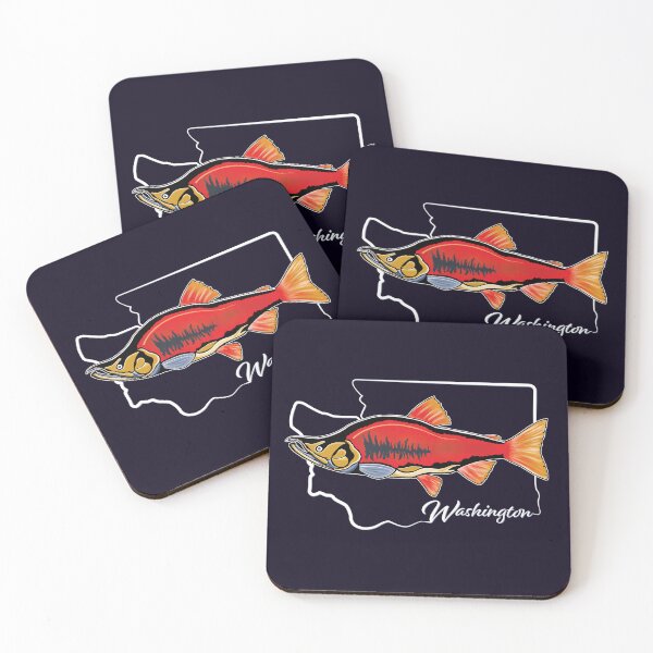 Item preview, Washington Salmon designed and sold by Five on Five Designs.