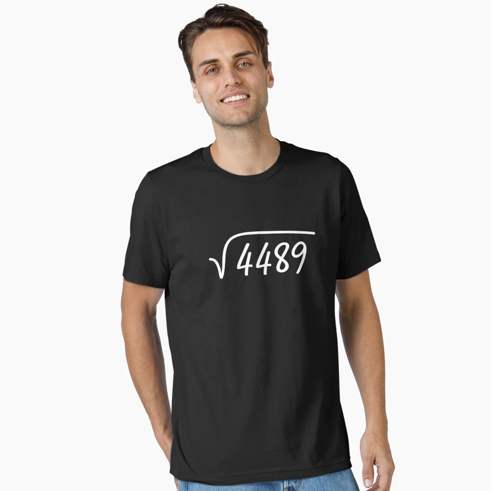 Square Root of 4489 – Math Nerd Minimalist Design