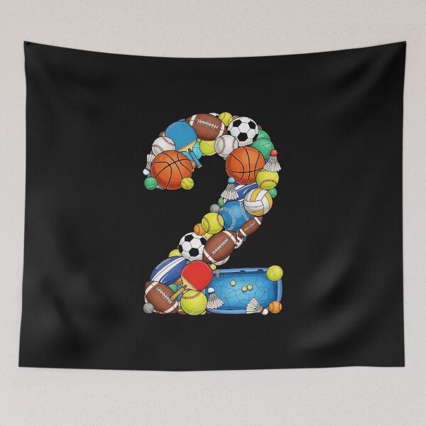 Item preview, Kids 2nd Birthday Sports Big Number Two 2 Year Old Boy designed and sold by facegm.