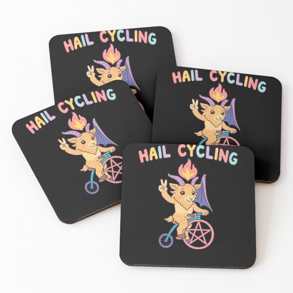Item preview, Hail Cycling Kawaii Satan Baphomet designed and sold by elderberry.