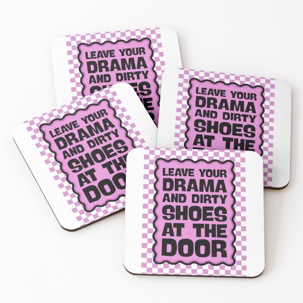 Item preview, Leave your drama and dirty shoes at the door - Entryway Sign designed and sold by Dondonmart.