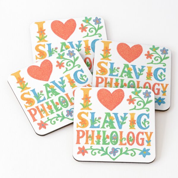 Item preview, I love Slavic Philology – Medieval Style designed and sold by Nerd Romance Café.