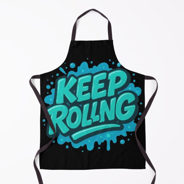Item preview, “Keep Rolling” graffiti-style urban typography designed and sold by Ahau Designs.