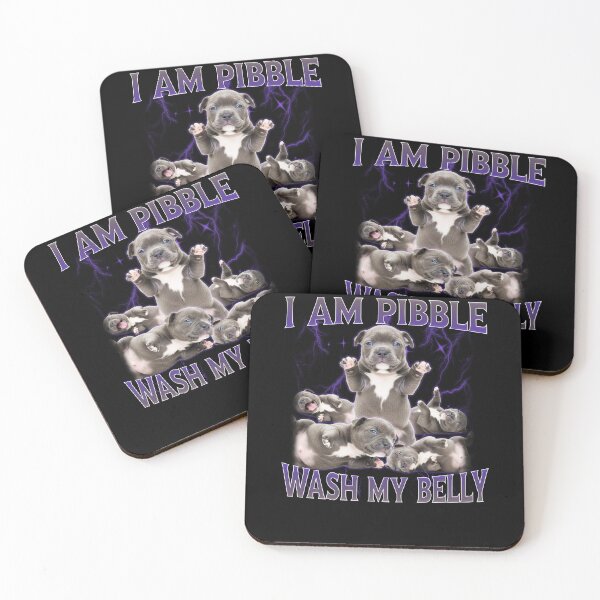Item preview, Funny I am Pibble Dog Puppy Wash Clean My Belly Meme designed and sold by elderberry.