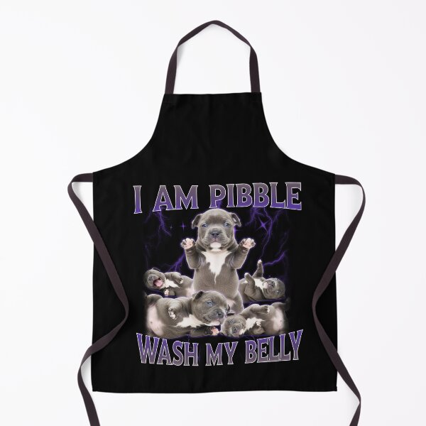 Item preview, Funny I am Pibble Dog Puppy Wash Clean My Belly Meme designed and sold by elderberry.