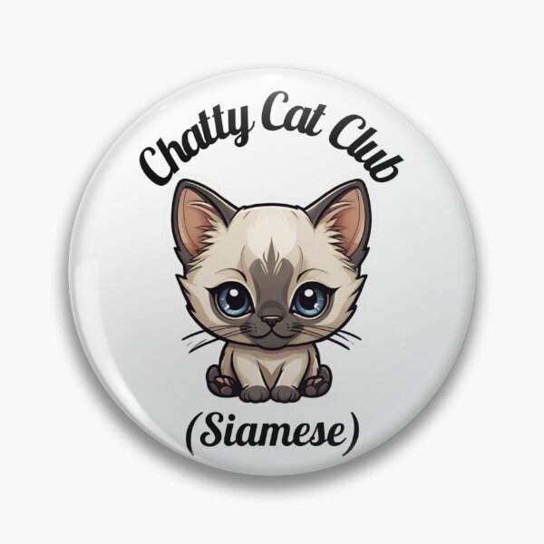 Item preview, Chatty Cat Club | Siamese Cat Lovers Design designed and sold by PetJoyPrintsCO.