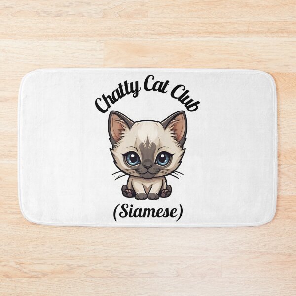 Item preview, Chatty Cat Club | Siamese Cat Lovers Design designed and sold by PetJoyPrintsCO.