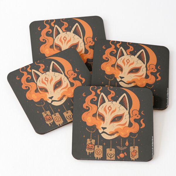 Item preview, Haunted Kitsune Mask – Halloween Spirit designed and sold by KMChronicles.