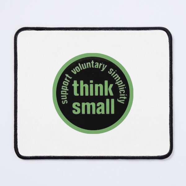 Item preview, Vintage Think Small - Support Voluntary Simplicity designed and sold by QuayTradingCo.