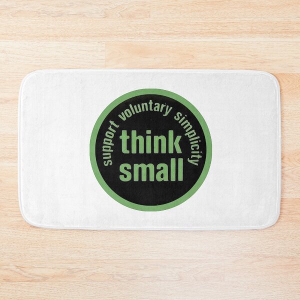 Item preview, Vintage Think Small - Support Voluntary Simplicity designed and sold by QuayTradingCo.