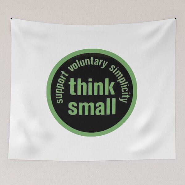 Item preview, Vintage Think Small - Support Voluntary Simplicity designed and sold by QuayTradingCo.