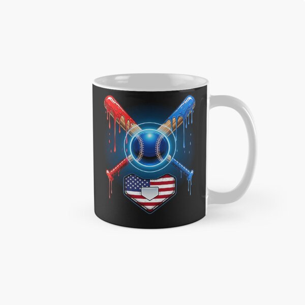 Artikelvorschau, Respect The Drip Baseball Amerikanische Flagge Rot Weiß Blau entworfen und verkauft von diyoor.